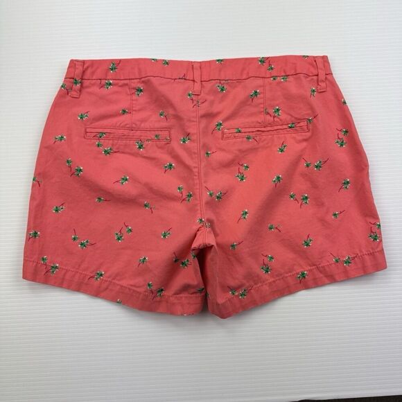 Old Navy Size 4 Pink Shorts Palm Tree Chino - Picture 3 of 7